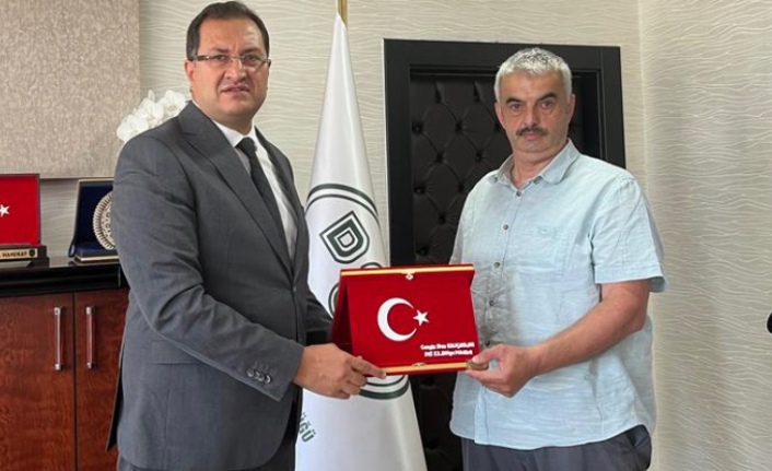 Türkiye harp malülü gaziler Şehit Dul ve Yetimleri Derneğinden DSİ Bölge müdürü kılıçaslan ziyaret