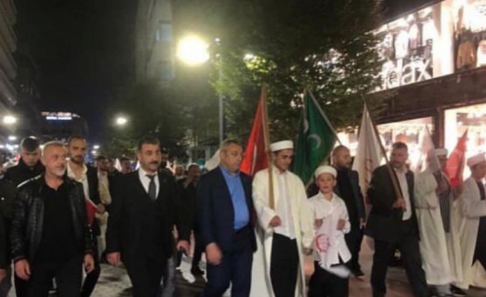 Alpere  ocakları Filistin’e destek için yürüdüler