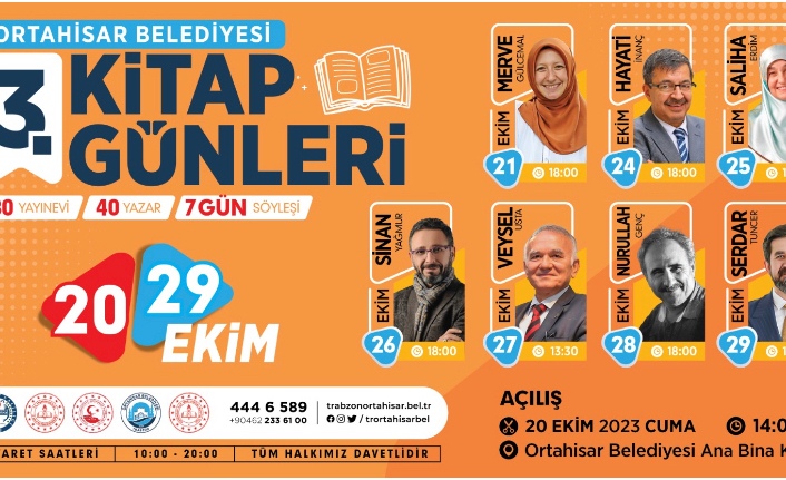 Trabzon’da 2023’ün ilk ‘Kitap Günleri’ cuma günü başlıyor
