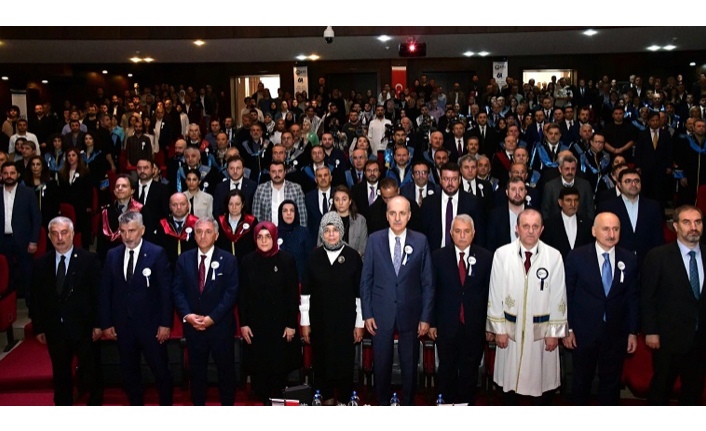 TBMM Başkanı Numan Kurtulmuş ve Vali Aziz Yıldırım  KTÜ’nün 2023-2024 Yılı Akademik Açılış Törenine Katıldı