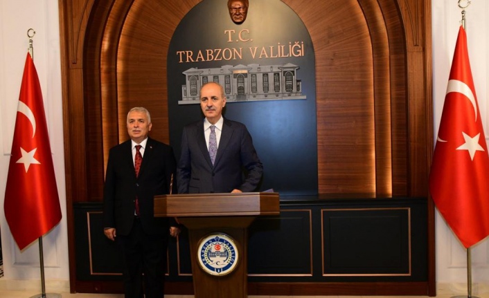 Türkiye Büyük Millet Meclisi Başkanı Prof. Dr. Numan Kurtulmuş Trabzon Valiliğini Ziyaret Etti
