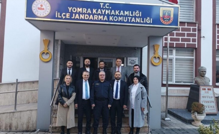 Başkan adayı Sağıroğlu Jandarma bölük komutanlığını ziyaret etti.