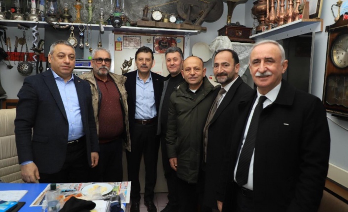Başkanlar Fatih Mahallesi’nde esnaf ziyaretleri yaptılar