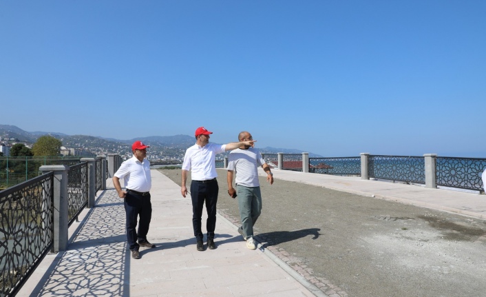 Akçaabat'ta Kesintisiz Bisiklet ve Yürüyüş Yolunun Omurgası Oluşuyor