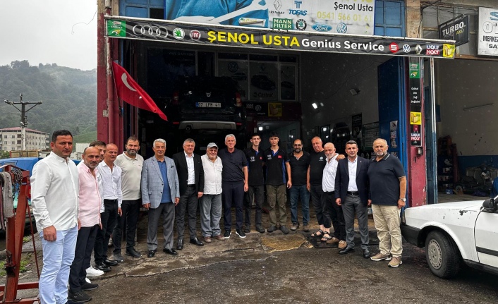 Milletvekili Vehbi Koç, Of ve Hayrat’ta Esnaf ve Vatandaşlarla Buluştu