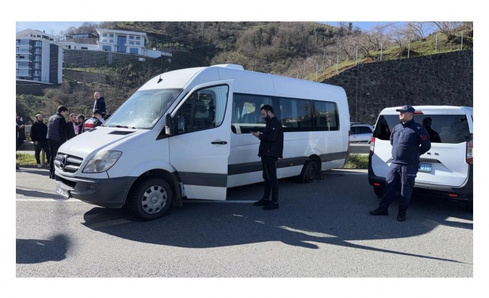 Sebat Gençlik Spor taraftarını taşıyan minibüs kaza yaptı