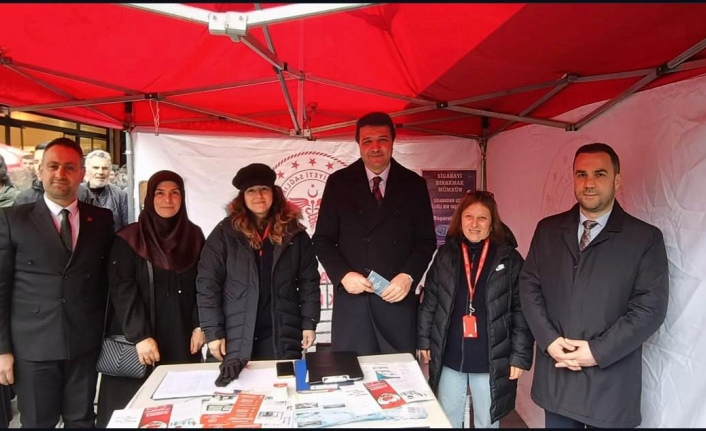 Genel Başkan Arıkan İlçe Sağlık Müdürlüğü Standını Ziyaret Etti