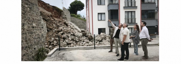 TRABZON İLİ ORTAHİSAR İLÇESİ KARŞIYAKA MAHALLESİ'NDE İSTİNAT YAPISI GÖÇMESİ HAKKINDA BASIN AÇIKLAMASI