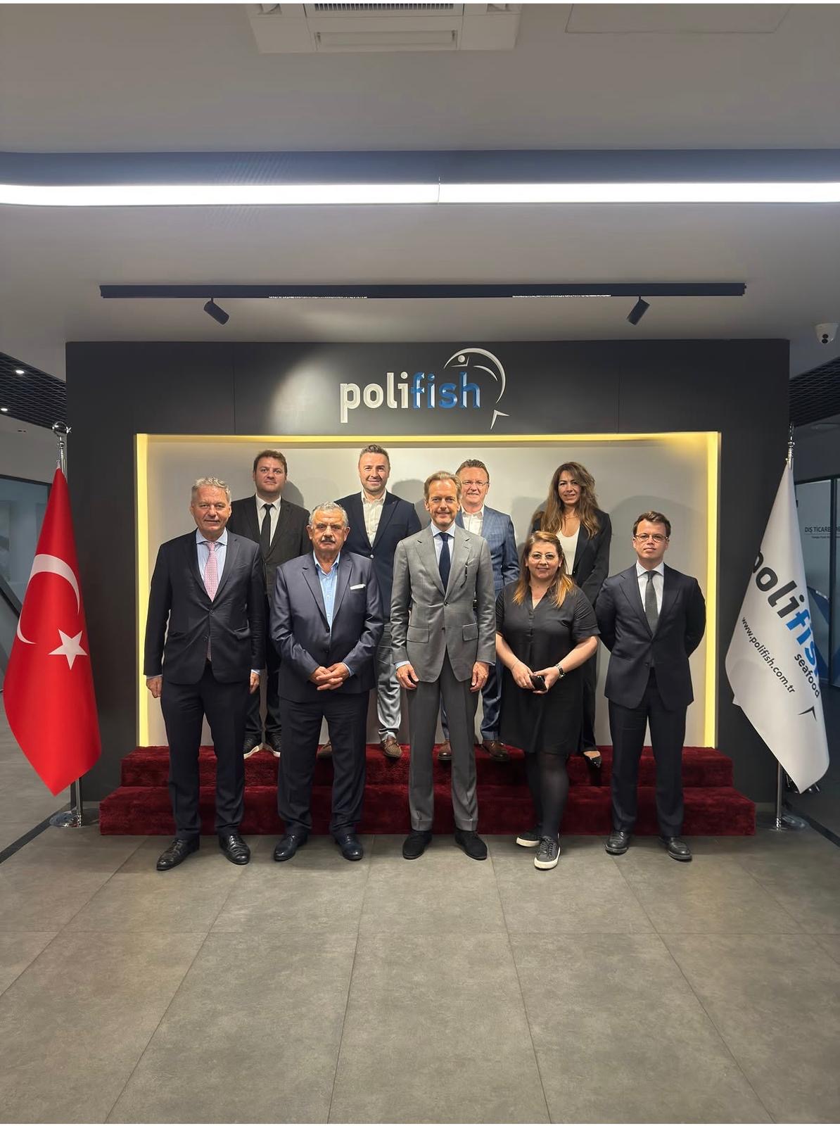 Belçika Büyükelçi’si Vande Velde Balık İhracatçısı Denizer’ini ziyaret etti