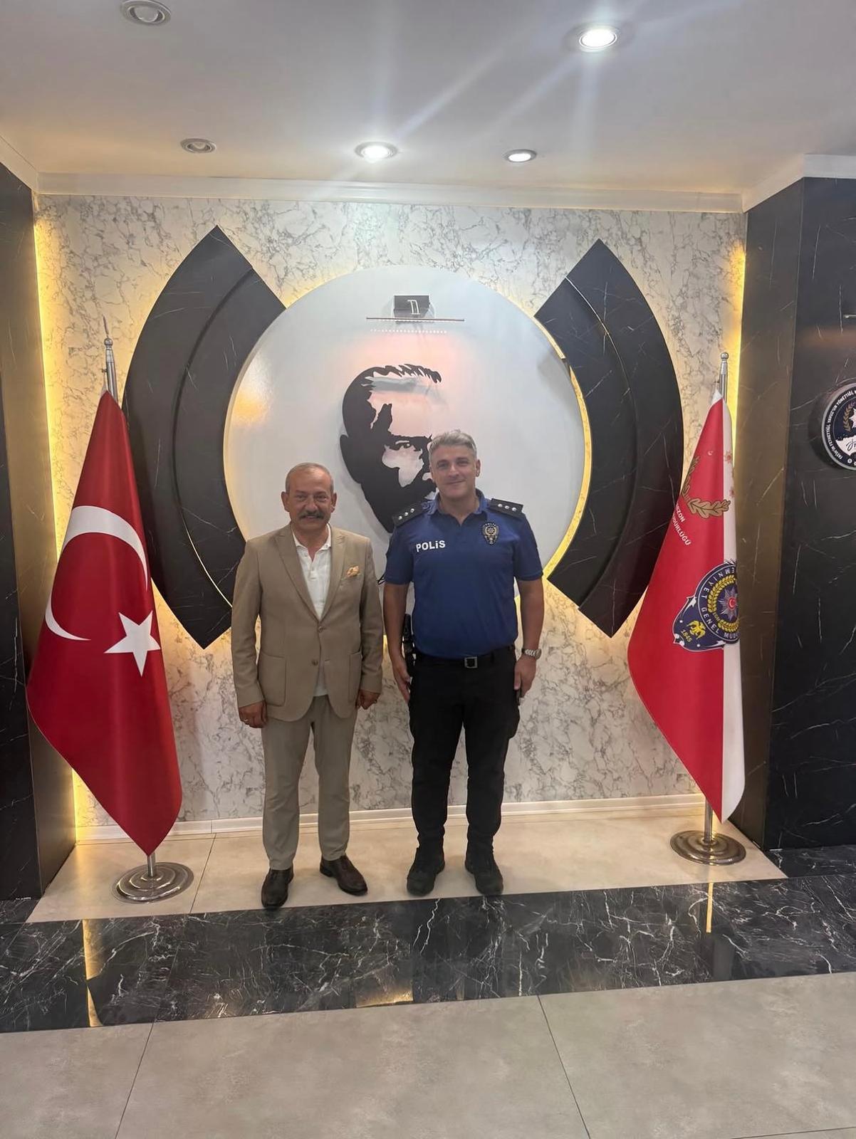 Başkan Usta, İlçe Emniyet Müdür Vekili Bülbül'ü Ziyaret Etti