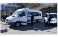 Sebat Gençlik Spor taraftarını taşıyan minibüs kaza yaptı