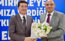 Kaymakam Demirkale Başkan Kaya’ya veda etti