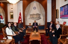 Trabzon Valisi Tahir Şahin’i başkan Hisoğlu ziyaret etti.