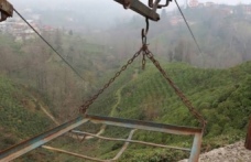 Çay teleferiğe’nin çarptığı şahıs yaralandı.