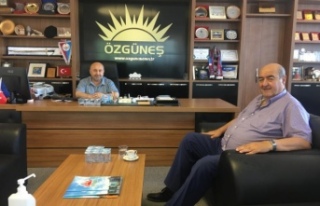 Başkan emiroğlu başkan güneşi ziyaret etti