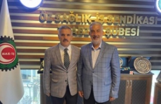 Başkan Erbaşaran’ı Milletvekili Koç ziyaret...