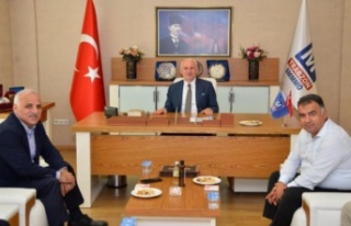 Başkan zorluoğlu ve genel müdür Teketaş başkan...