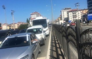 Haçkalı Hoca baba kavşağı açıldı trafik felç...