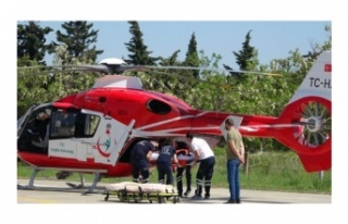 Helikopter on yaşındaki çocuk için havalandı
