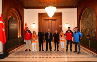 Vali ustaoğlunu ziyaret