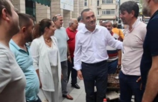 Aydın ve Fatma başkan orta hisar’ı Arşınladılar.