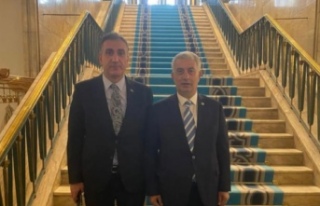 Başkan aziz oğlu milletvekili koçu ziyaret etti