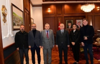 Heyelan heyeti Vali Yıldırım’ı ziyaret etti.