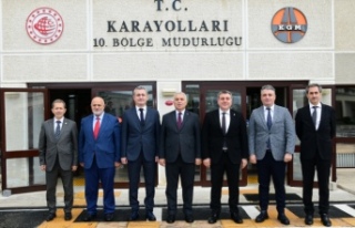 Vali Yıldırım ve Müftü Aydın Karayolları Bölge...