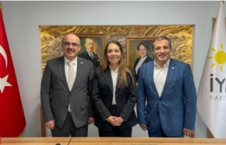 Başkan adayları Fatma başkanı ziyaret ettiler