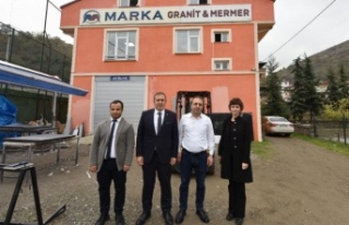 Başkan Çelebi Marka Granit’i Ziyaret Etti.