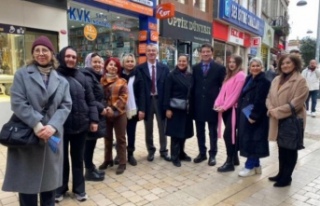 CHP’liler Cadde,sokak gezip Destek istiyor.