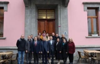 Başkan adayı Dr.Erkan başkan Taç’ı ziyaret...