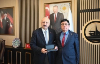 Başkan azgın başkan Çebi’yi ziyaret etti.