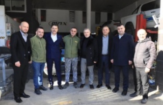 Başkanlar Büyük Sanayi Çarşısını gezdiler.
