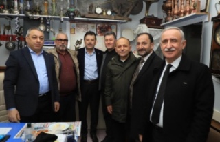 Başkanlar Fatih Mahallesi’nde esnaf ziyaretleri...
