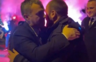 Başkanlar meşalelerle karşılandılar