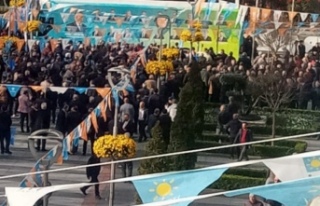 Ak Parti ortahisar mitinginde beklenen kalabalık...