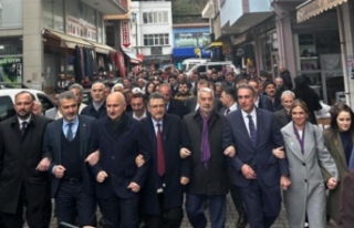 Ak partili de Sürmene de yürüdüler