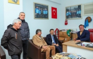 Başkan adayı Aydın dalkıran boks kulübünü ziyaret...