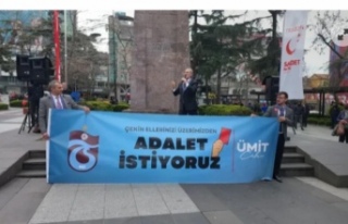 Başkan adayı Çebi Adalet istiyoruz.