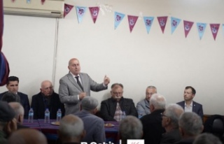 Başkan adayı erdem Tonya Kıraathanesi’nde