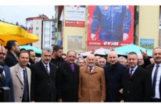 Cumhur İttifakı çarşıbaşında gövde gösterisi...