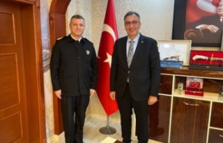 Deniz Albay Er Başkan Aziz oğlu’nu ziyaret etti.