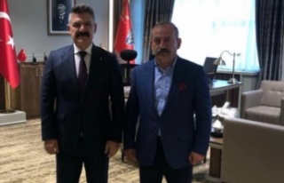 Başkan usta müdür Esentürkü ziyaret etti