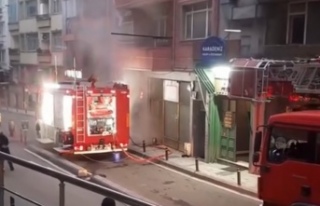 Ortahisar ilçesinde bir iş hanında yangın çıktı.