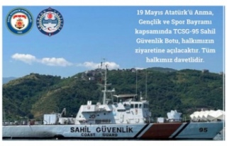 Sahil güvenlik botu halkın gösterimine açılıyor