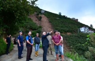 Vali Yıldırım, Selden Etkilenen Arsin Atayurt yolu...