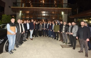 Trabzon iş dünyası temsilcileri Başkan Kaya ile...