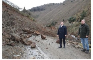Arsin’de Heyelan Korkuttu