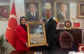 Başkan Cihan Başkan Sivrikaya’yı ziyaret etti